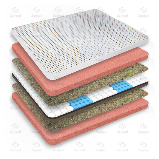 Latex Foam Pocketed Spring Mattress By Zenbed
