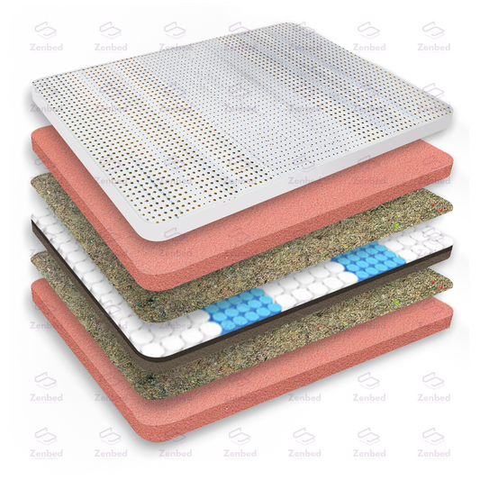 Latex Foam Pocketed Spring Mattress By Zenbed